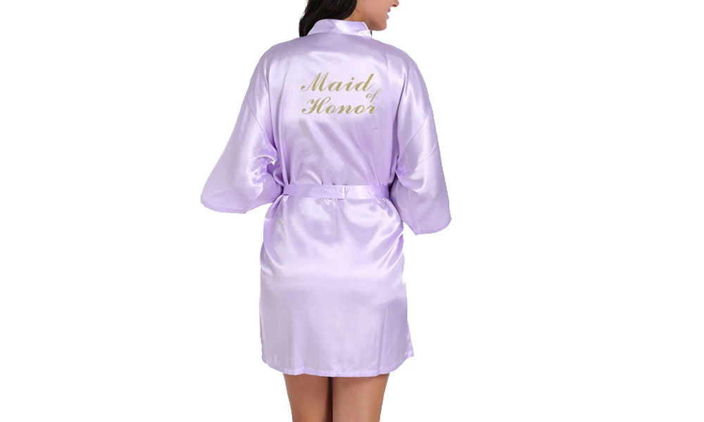 Women's Wedding Robe - Maid of Honor - Lilac