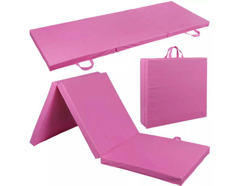 Folding Exercise Floor Mat Dance Yoga Gymnastics Training Judo Pilates Gym PU