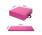 Folding Exercise Floor Mat Dance Yoga Gymnastics Training Judo Pilates Gym PU