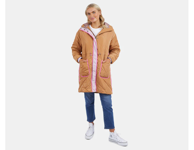 Elm Women's Sahara Quilted Parka - Butterscotch