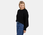 Elm Women's Elliot Cable Knit Sweater - Black