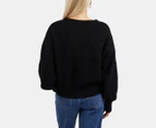 Elm Women's Elliot Cable Knit Sweater - Black