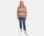 Elm Women's Allegra Open Collar Knit Sweater - Butterscotch