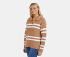 Elm Women's Allegra Open Collar Knit Sweater - Butterscotch