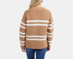 Elm Women's Allegra Open Collar Knit Sweater - Butterscotch