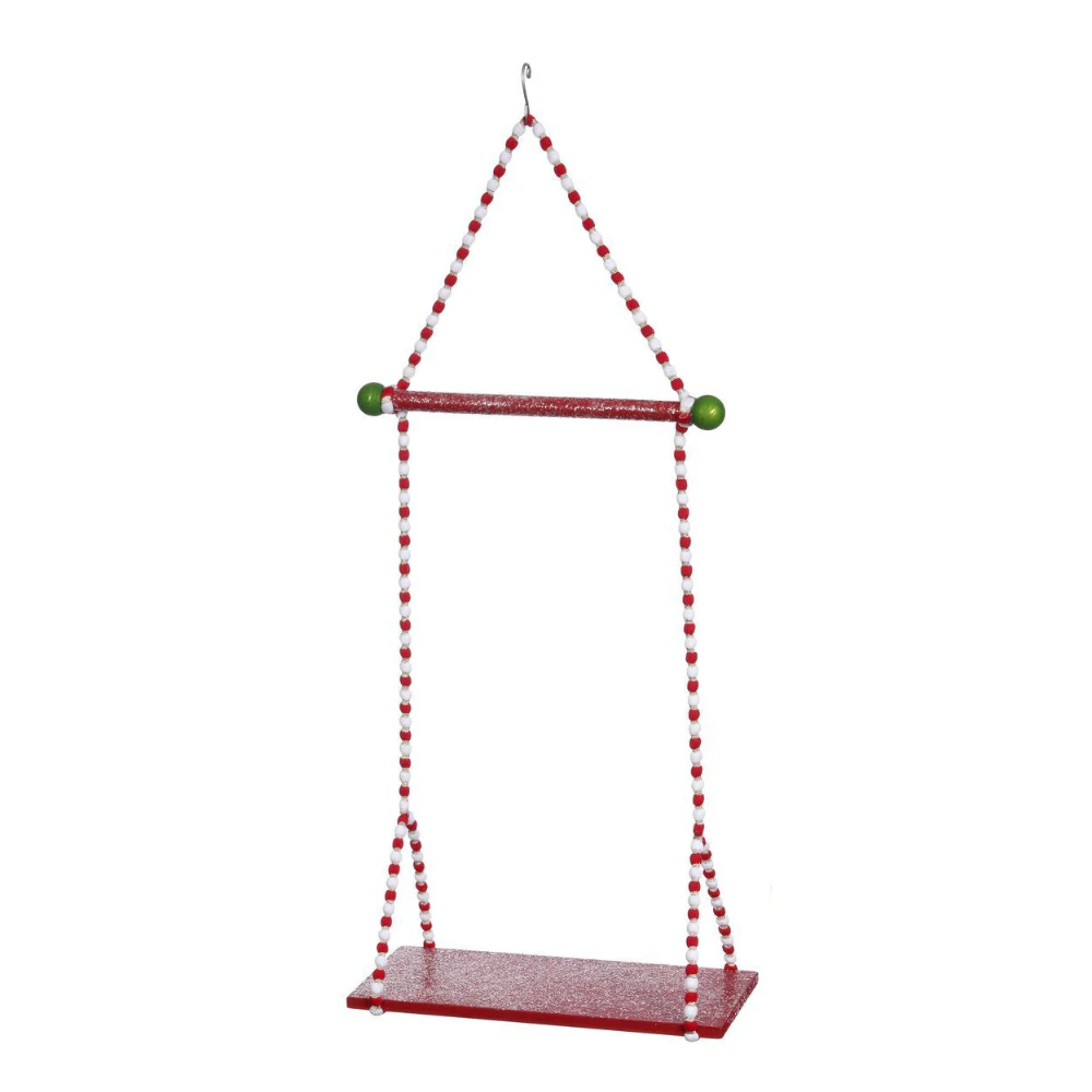 Mark Roberts Double Elf Swing 62cm Red & White