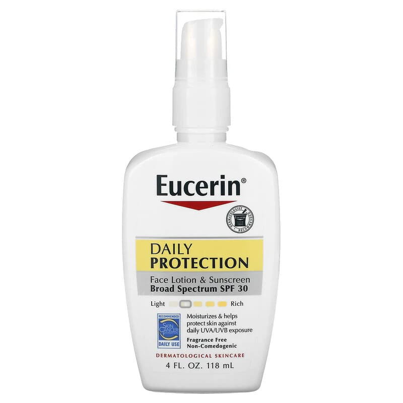 Daily Protection Face Lotion & Sunscreen SPF 30, Fragrance Free, 118ml