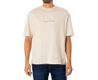 Armani Exchange Men's Logo Graphic T-Shirt - Beige