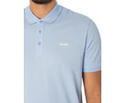 HUGO Men's Donos222 Polo Shirt - Blue