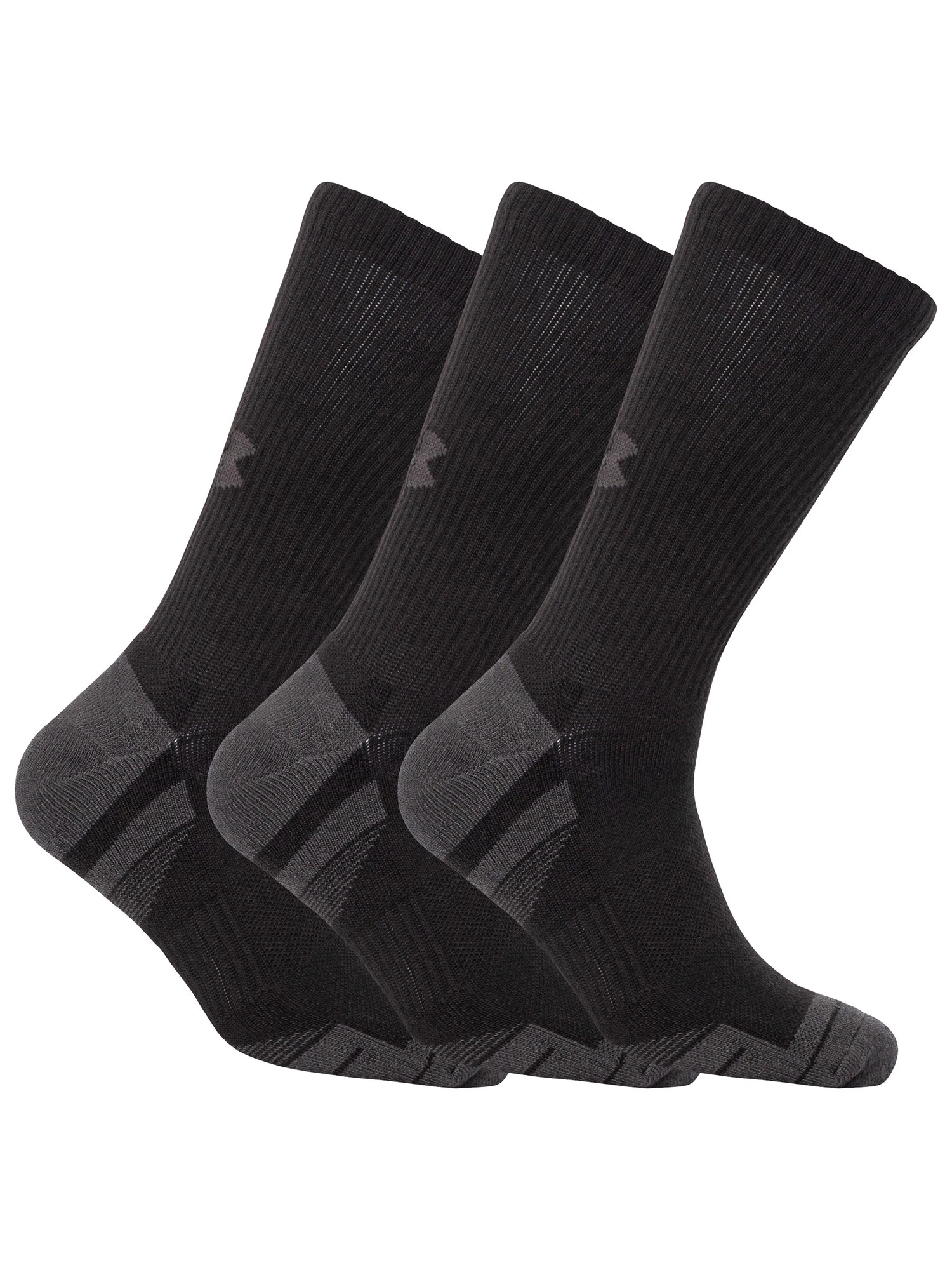 Under Armour Men's 3 Pack Performance Tech Socks - Black