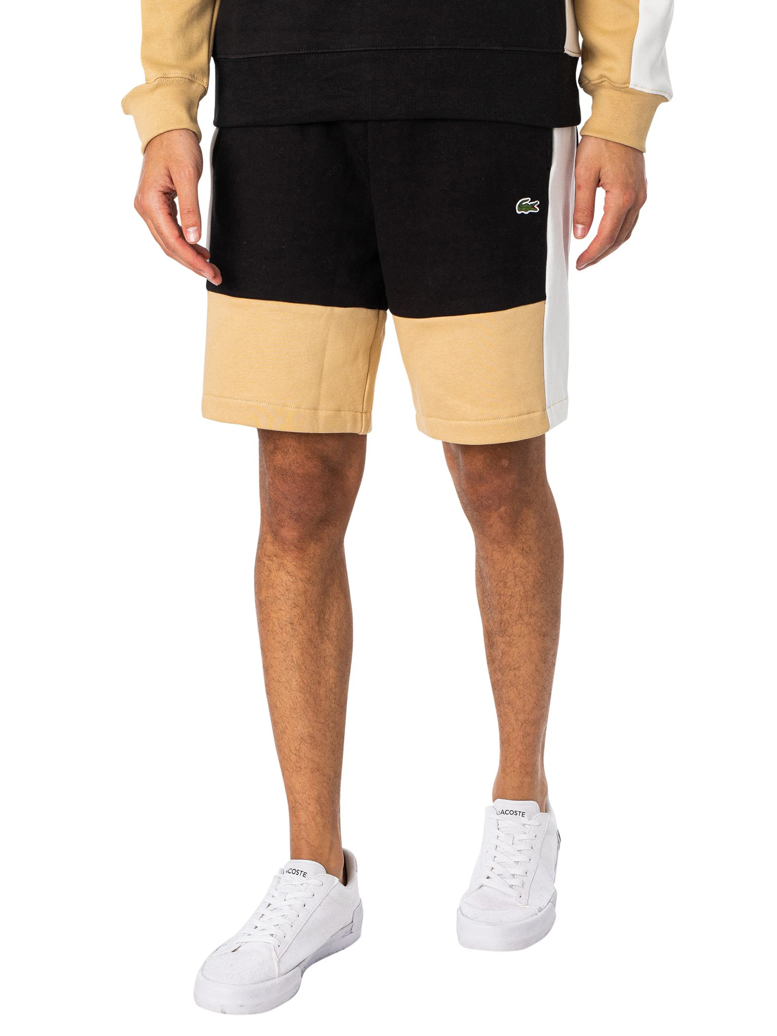 Lacoste Men's Logo Organic Cotton Sweat Shorts - Black