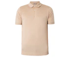 John Smedley Men's Adrian Polo Shirt - Beige