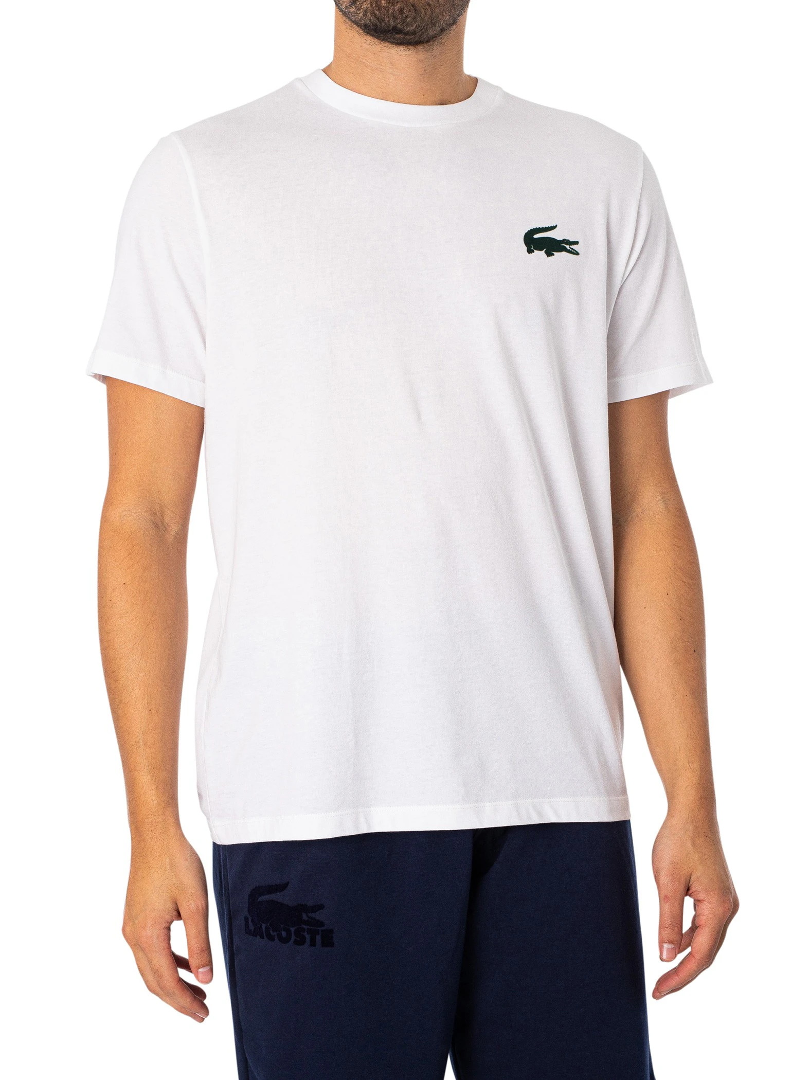 Lacoste Men's Lounge Chest Logo T-Shirt - White