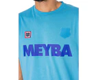 Meyba Men's Barcelona 81-85 Away Training T-Shirt - Blue