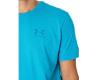 Under Armour Men's Sportstyle Left Chest Short Sleeve T-Shirt - Blue