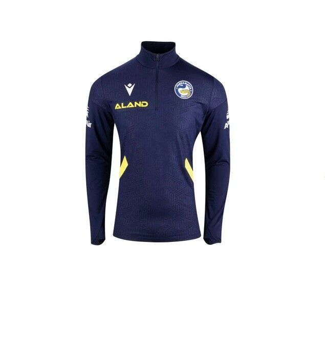 NRL 2023 Training 1/4 Zip Top Shirt - Parramatta Eels - Adult - MACRON