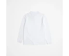 Target School Polo Long Sleeve Top - White