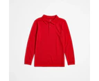 Target School Polo Long Sleeve Top