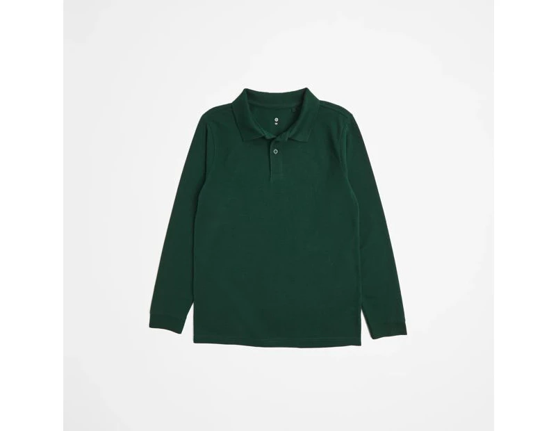 Target School Polo Long Sleeve Top