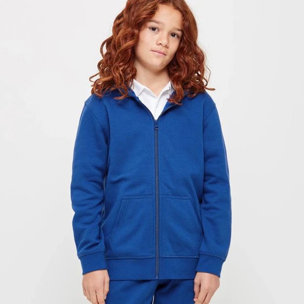 Target School Zip Thru Hoodie - BlueRoyal