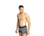 Jockey Mens Microfibre Comfy Trunks Black Marle Underwear Nylon/Polyester