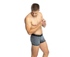 Jockey Mens Microfibre Comfy Trunks Black Marle Underwear Nylon/Polyester