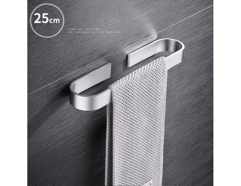 25cm Towel Holder Bathroom Towels Rack Hanger Space Aluminum Wall Hanging Towel Holder Storage Shelf