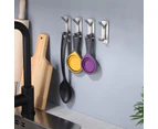 Towel Hook - Self Adhesive Hooks Bathroom Hooks Stainless Steel Coat Hooks 4-Packs