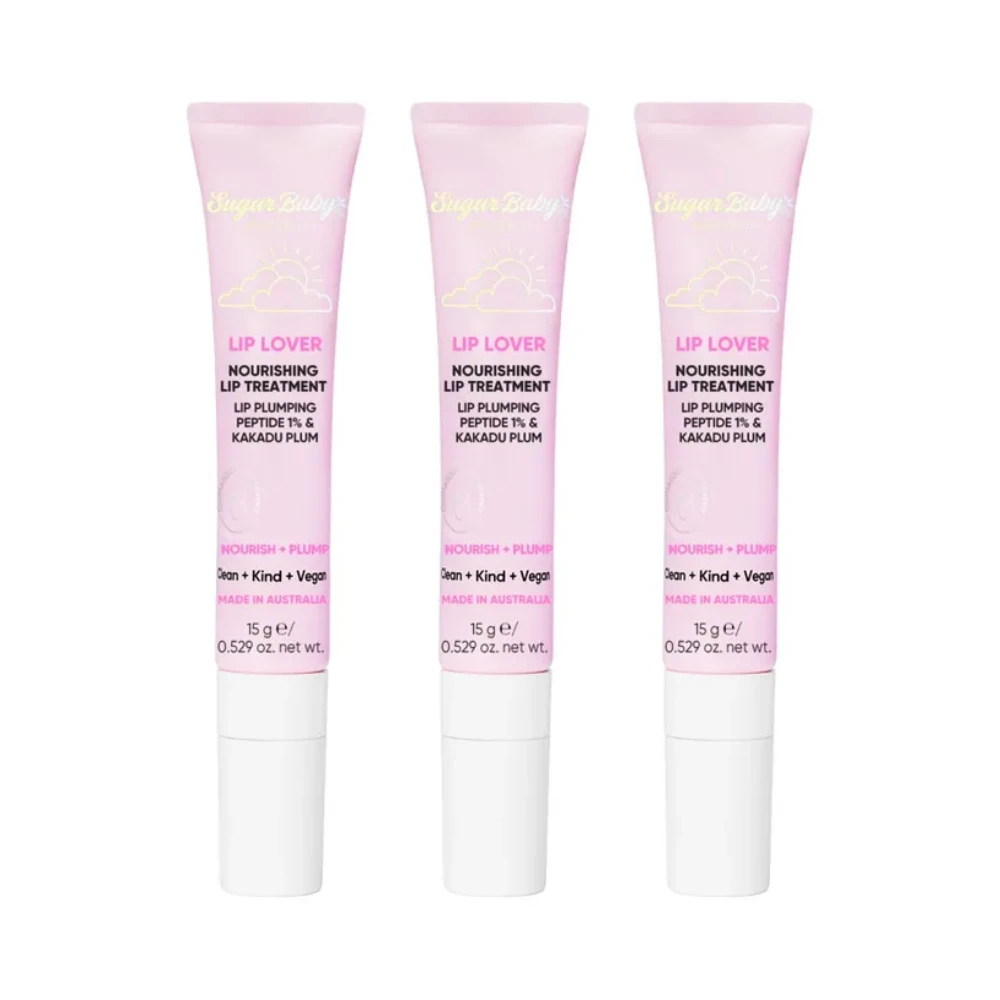 3 x SugarBaby Lip Lover Nourishing Lip Treatment 15g