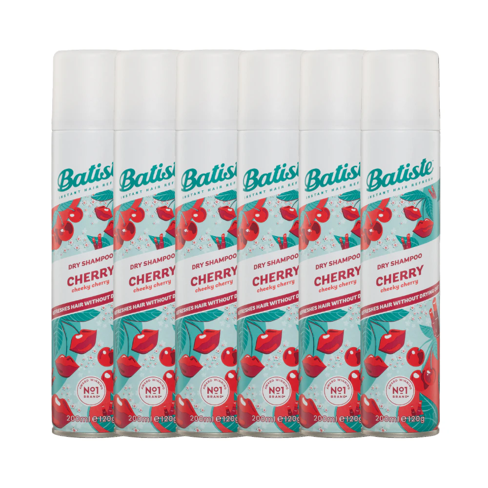 6 x Batiste Dry Shampoo Cherry 200mL