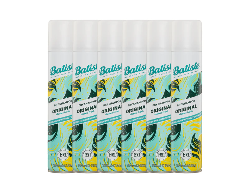 6 x Batiste Dry Shampoo Original 200mL