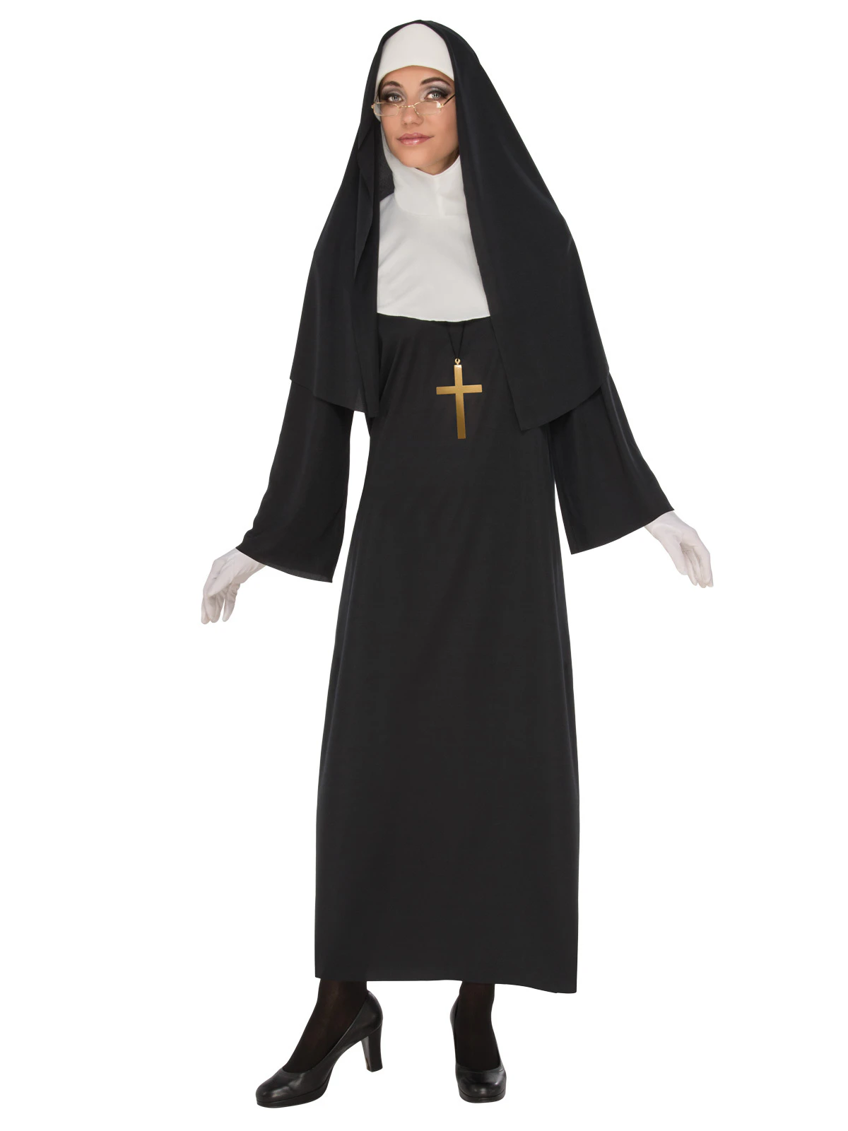 Rubies Nun Opp Adults/Womens Dress Up Halloween Party Costume Outfit - Black