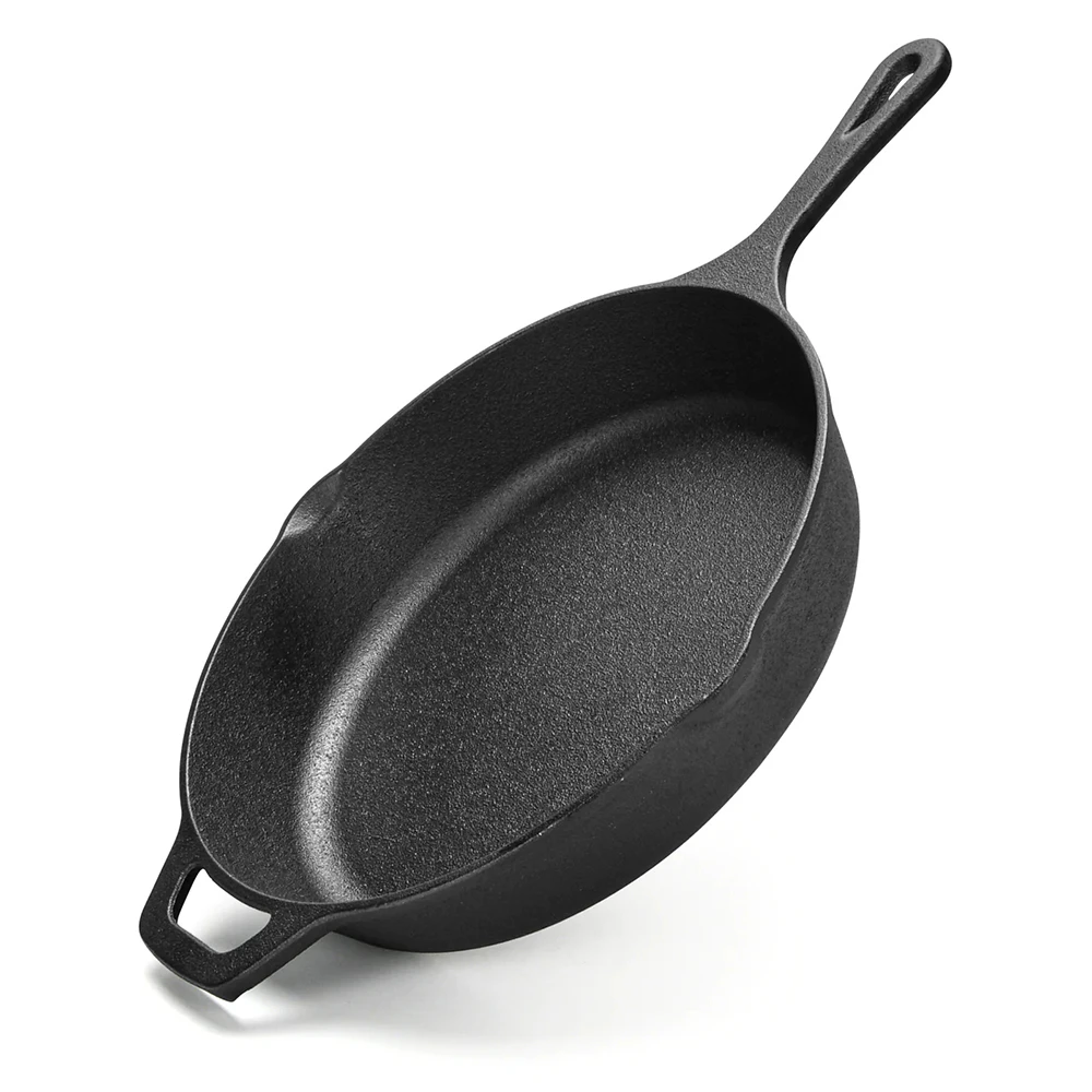 Fissman Non-Stick Kitchen Cast Iron Frying Pan with Helper Handle 26cm