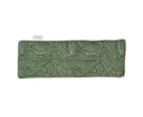 Splosh Wellness Leaf Heat Pillow Hot/Cold Velvet Pack Rectangle Green 40x15cm