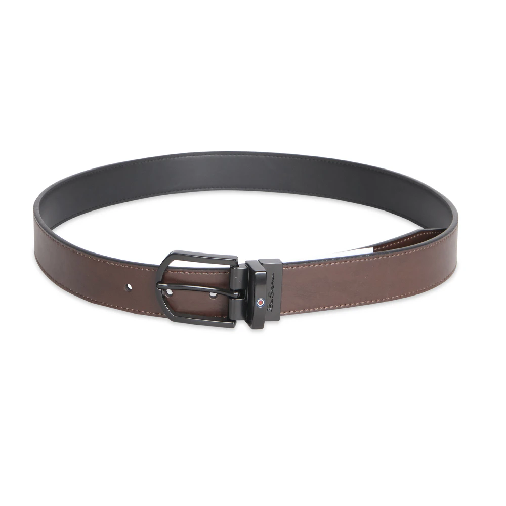 Ben Sherman Men's Reversible Pin Buckle Casual Fashion Belt Brown/Black - Brown/Black