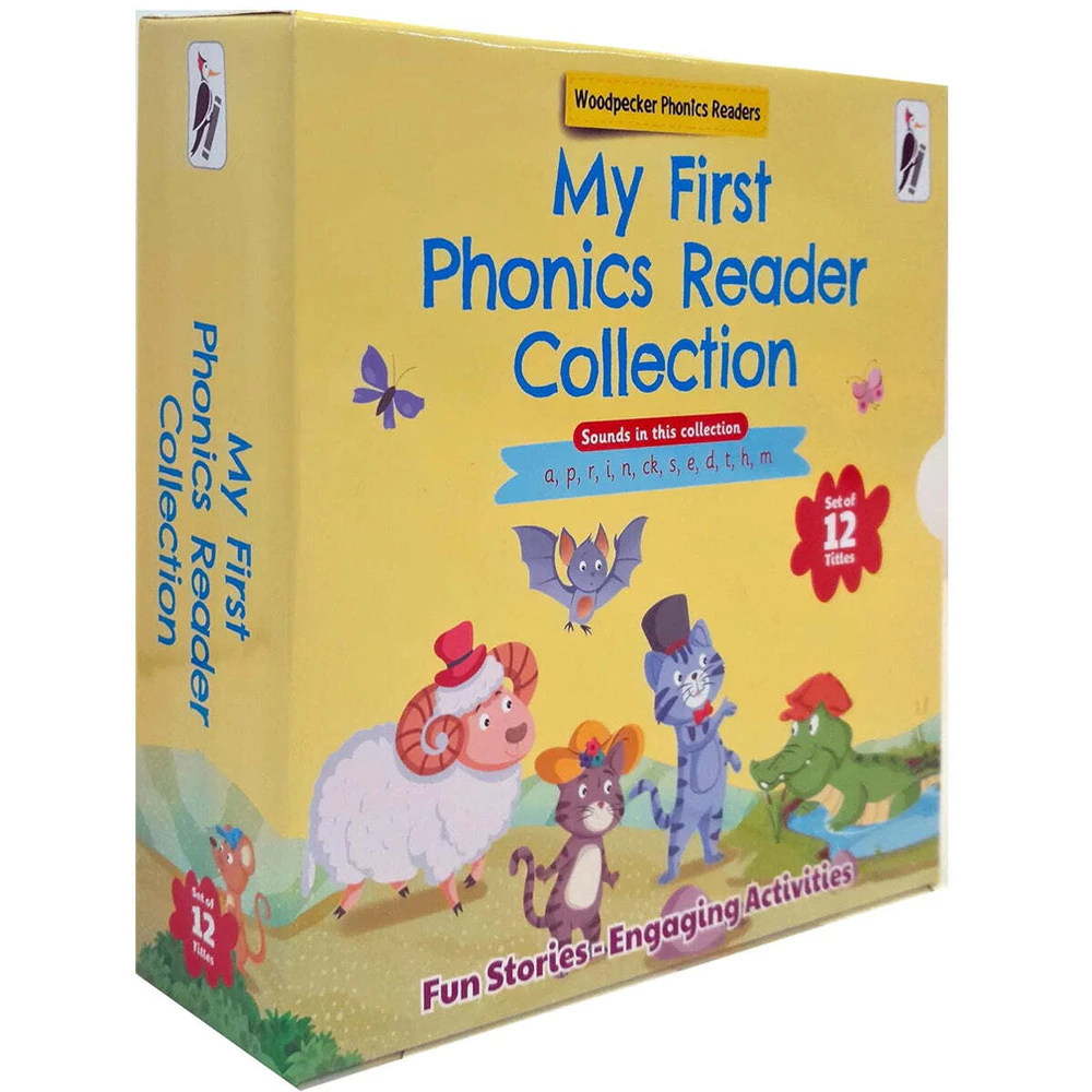 12pc Woodpecker Phonics Readers My First Phonics Reader Collection Set 3-6Y+