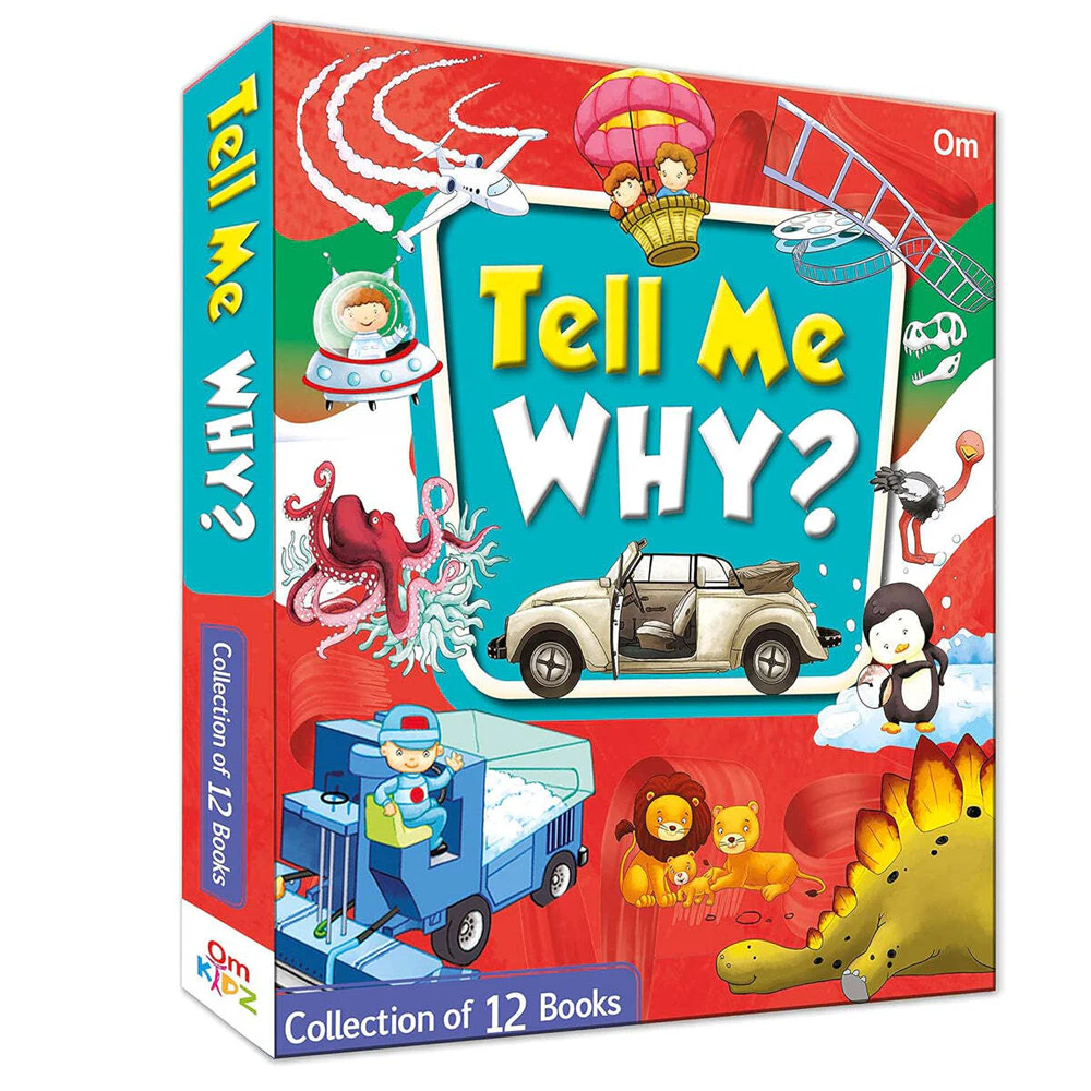 12pc Om Publishing Tell Me Why? Educational Reading Book Collection Set 6-8Y+