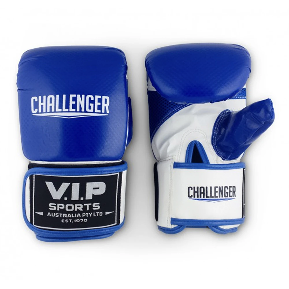 1Pr VIP Sports Fitness Workout Training Punching Bag Mitt Blue/White