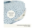 Ergopouch Cocoon Baby Organic Cotton Swaddle Bag TOG 2.5 Grey Marle