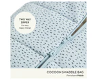 Ergopouch Cocoon Baby Organic Cotton Swaddle Bag TOG 2.5 Grey Marle