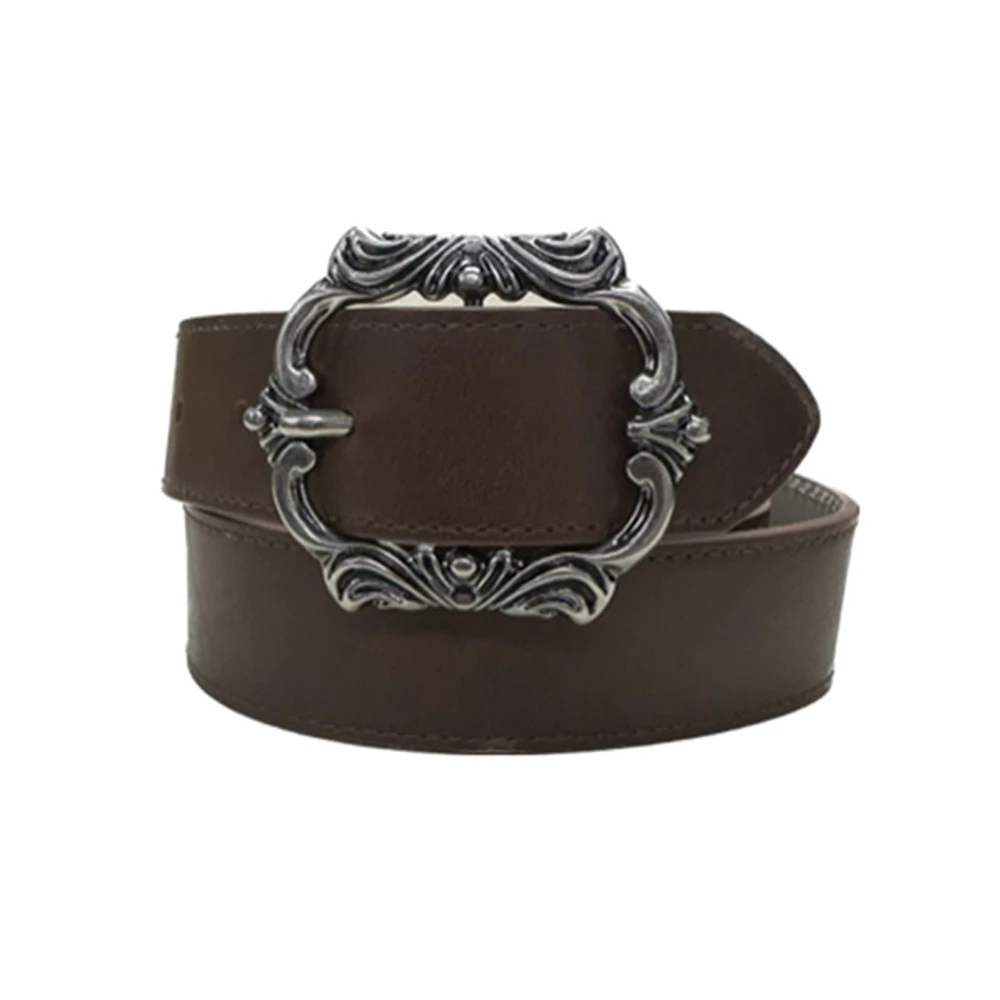 Jessica Simpson Women's Fashion Decorative Buckle Hip Belt Chocolate - Brown