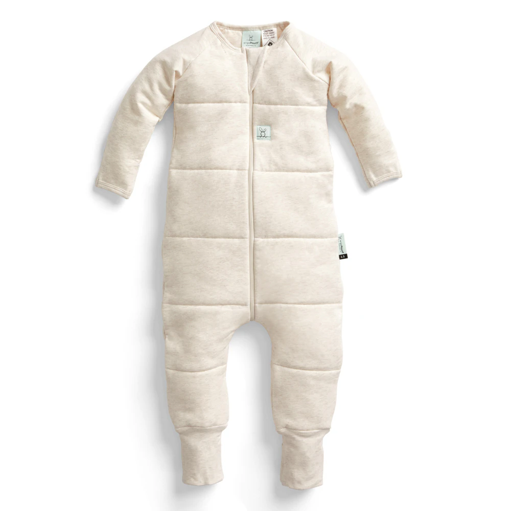 ErgoPouch Sleep One Piece TOG 2.5 Kids/Toddler Cotton Oatmeal Marle