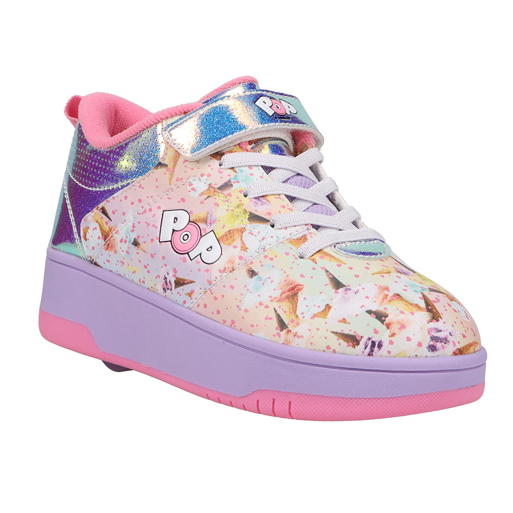 Heelys Pop Strive Girls Kids/Youth Wheel Shoes Lavendar/Purple/Pink