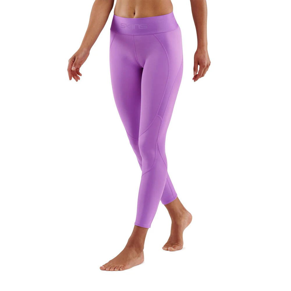 SKINS Compression Series 3 Women's 7/8 Long Tights Activewear Iris Orchid