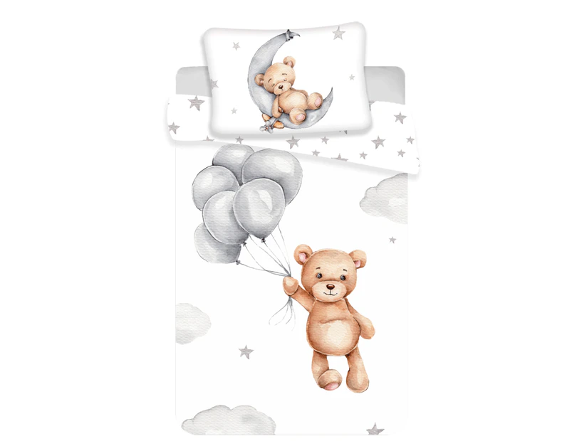 Sweet Home Sleepy Bear Baby Toddler Quilt Cover Set