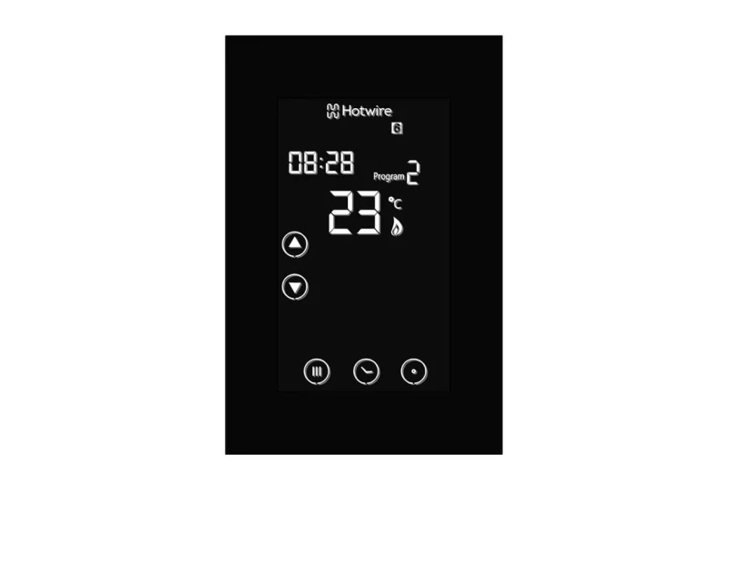 HOTWIRE HWGL2 Touch Screen Control Panel for Floor Heating - Black