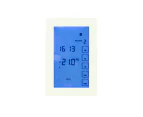 Radiant GTSW-TH-V Premium Glass Fronted Touch Screen Thermostat - White - Vertical