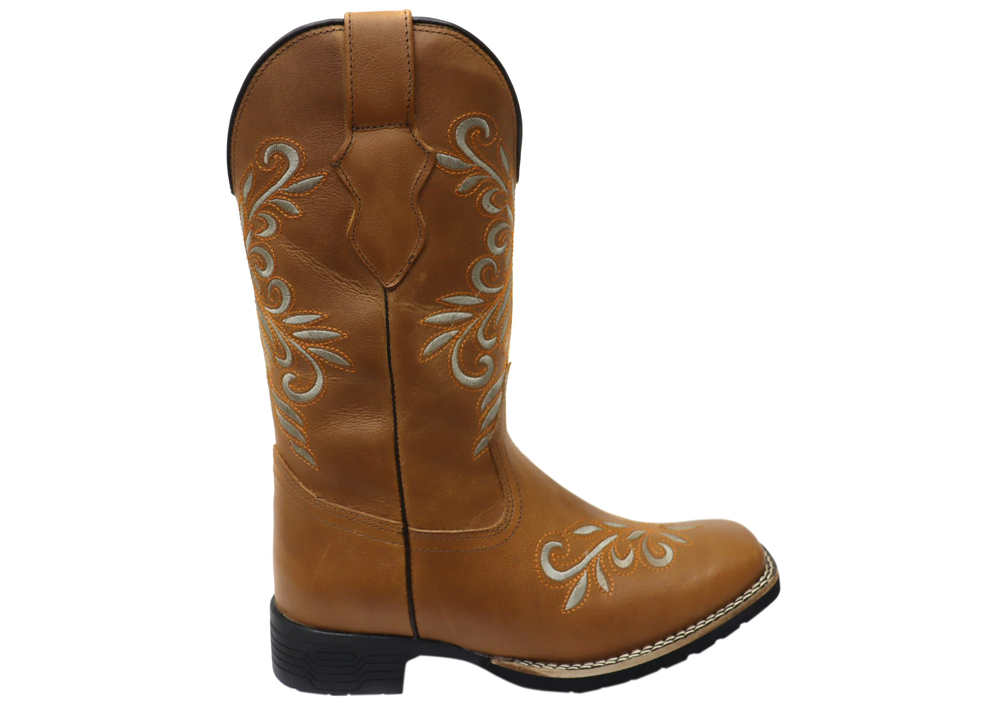 D Milton Belle Womens Comfortable Leather Western Cowboy Boots - Whisky