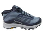 Merrell Womens Navy Hiking Shoe Moab Speed Mid GTX