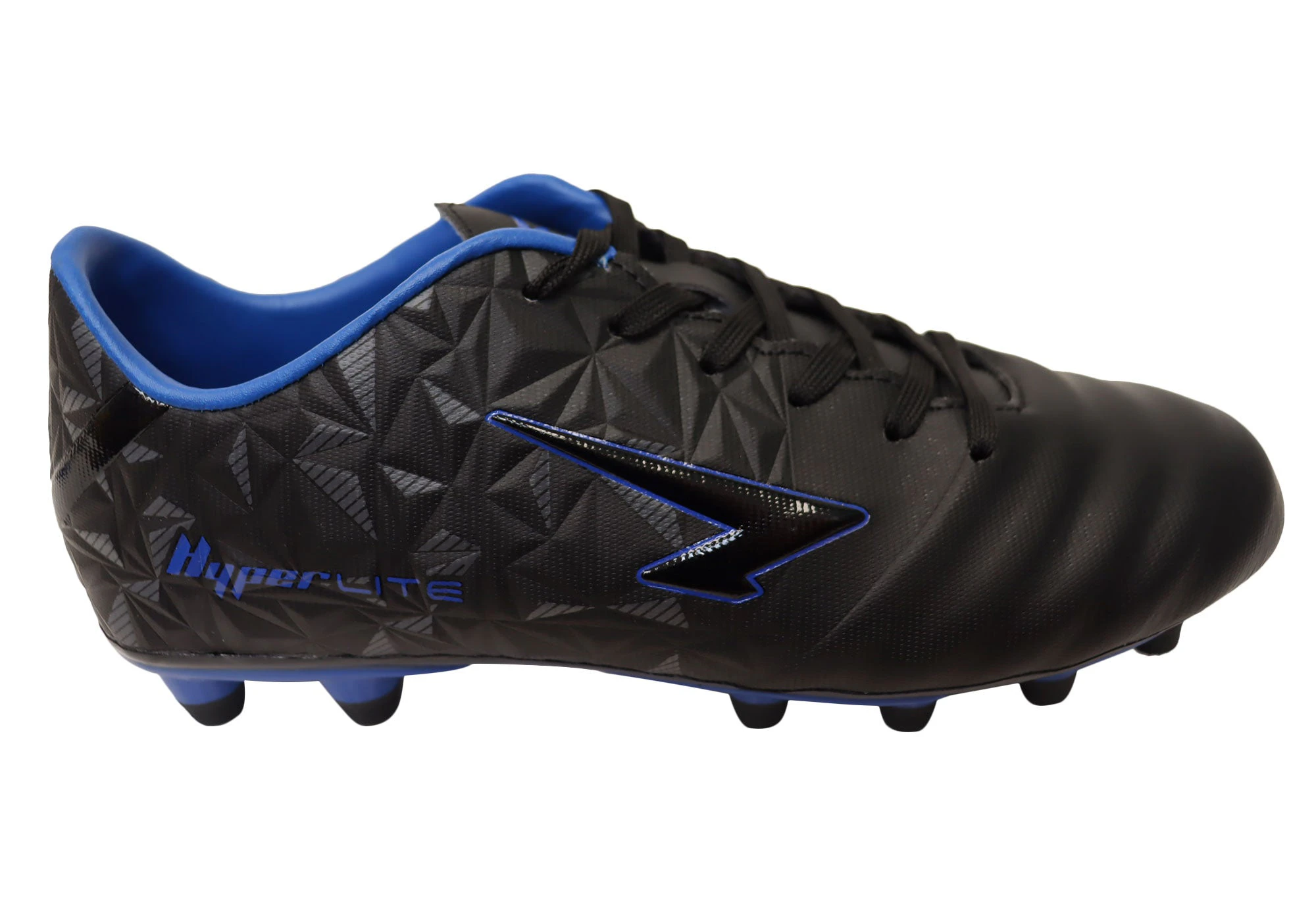 Sfida Prism Adult Mens/Older Kids Comfortable Football Boots - Black/Royal